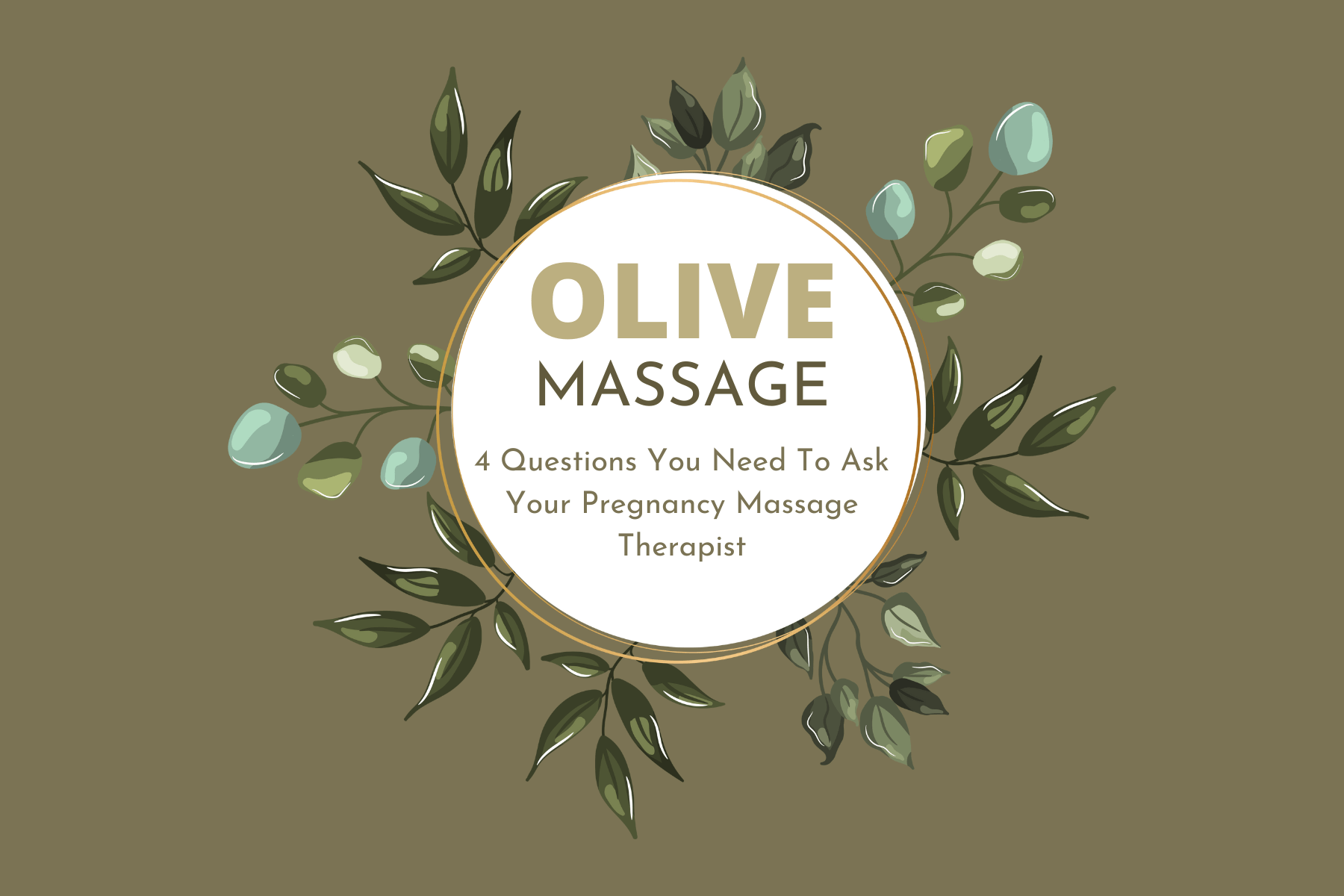 olive massage pregnancy massage