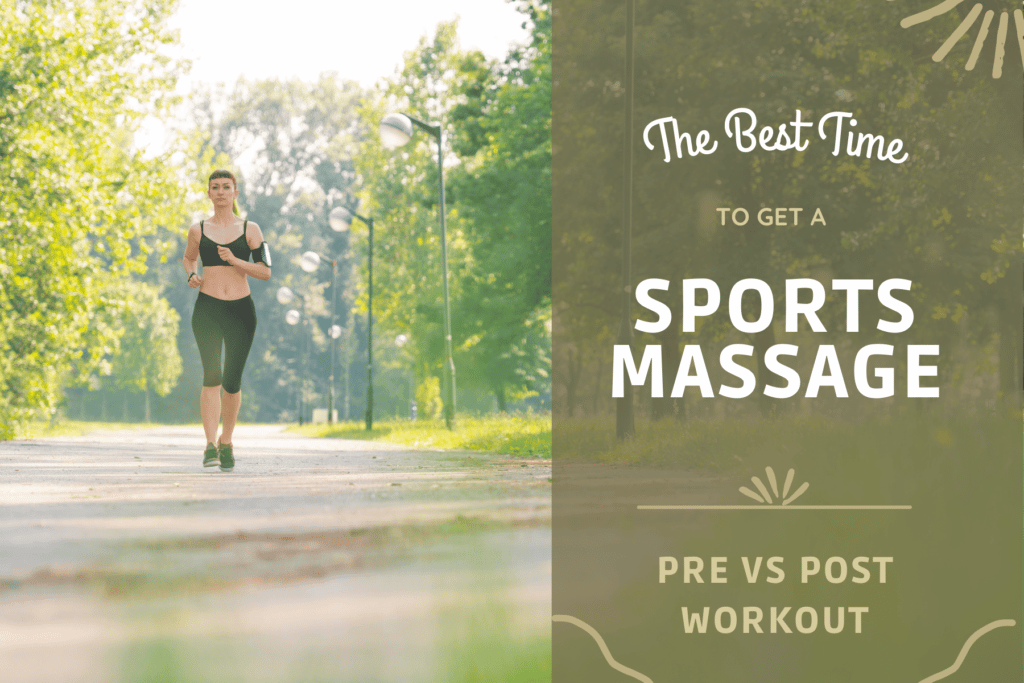 sports massage pre vs post workout