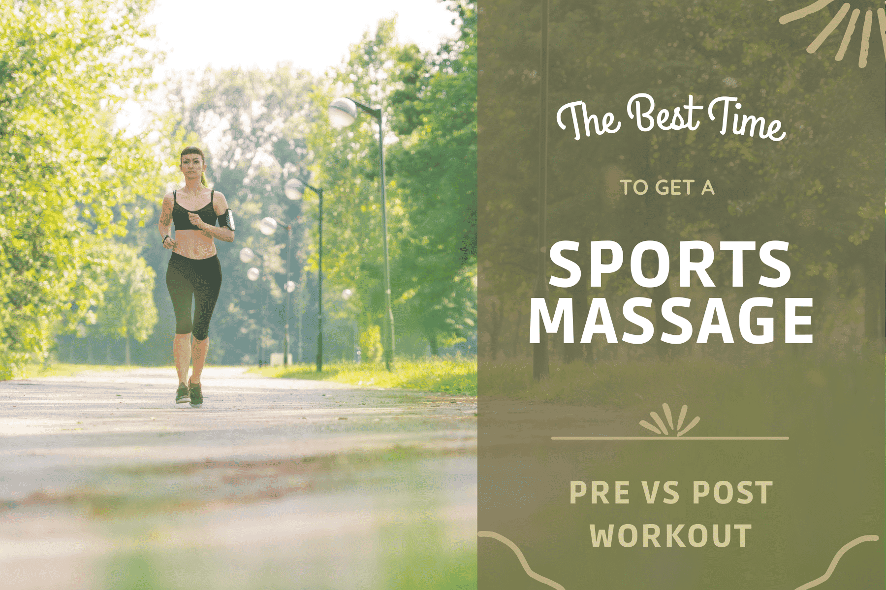 sports massage pre vs post workout